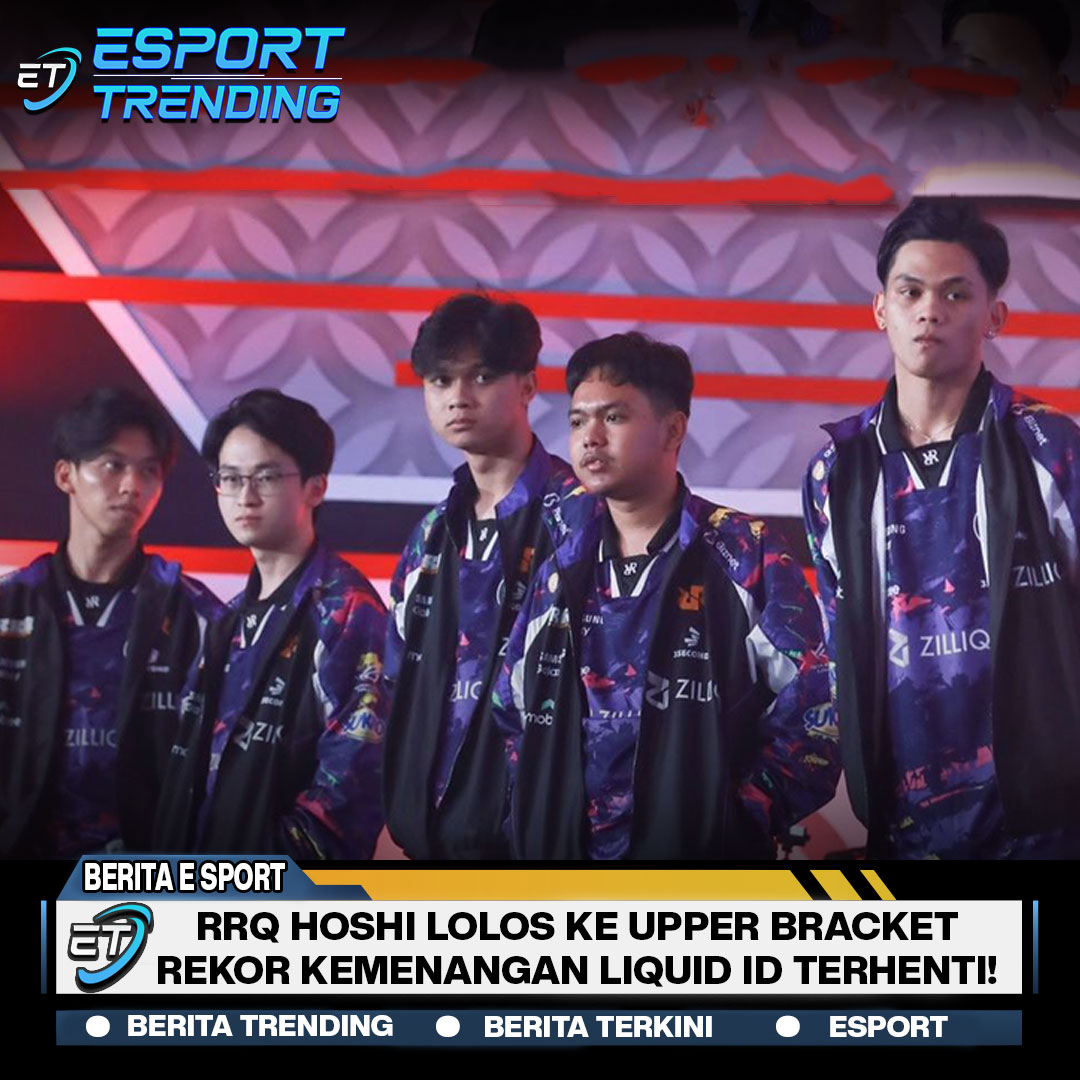 RRQ Hoshi Lolos ke Upper Bracket, Rekor Kemenangan Liquid ID Terhenti!