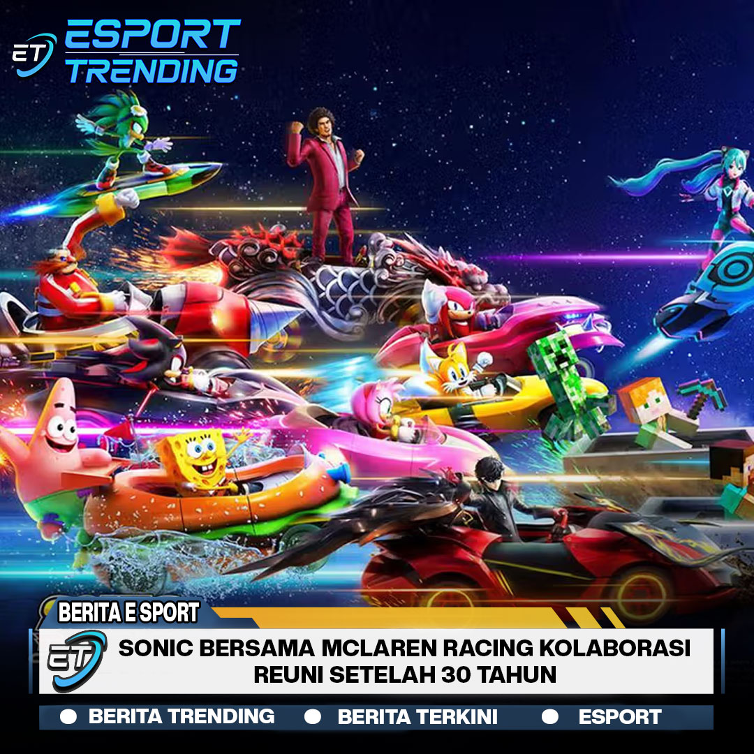 Sonic dan McLaren Racing Kolaborasi, Reuni Setelah 30 Tahun