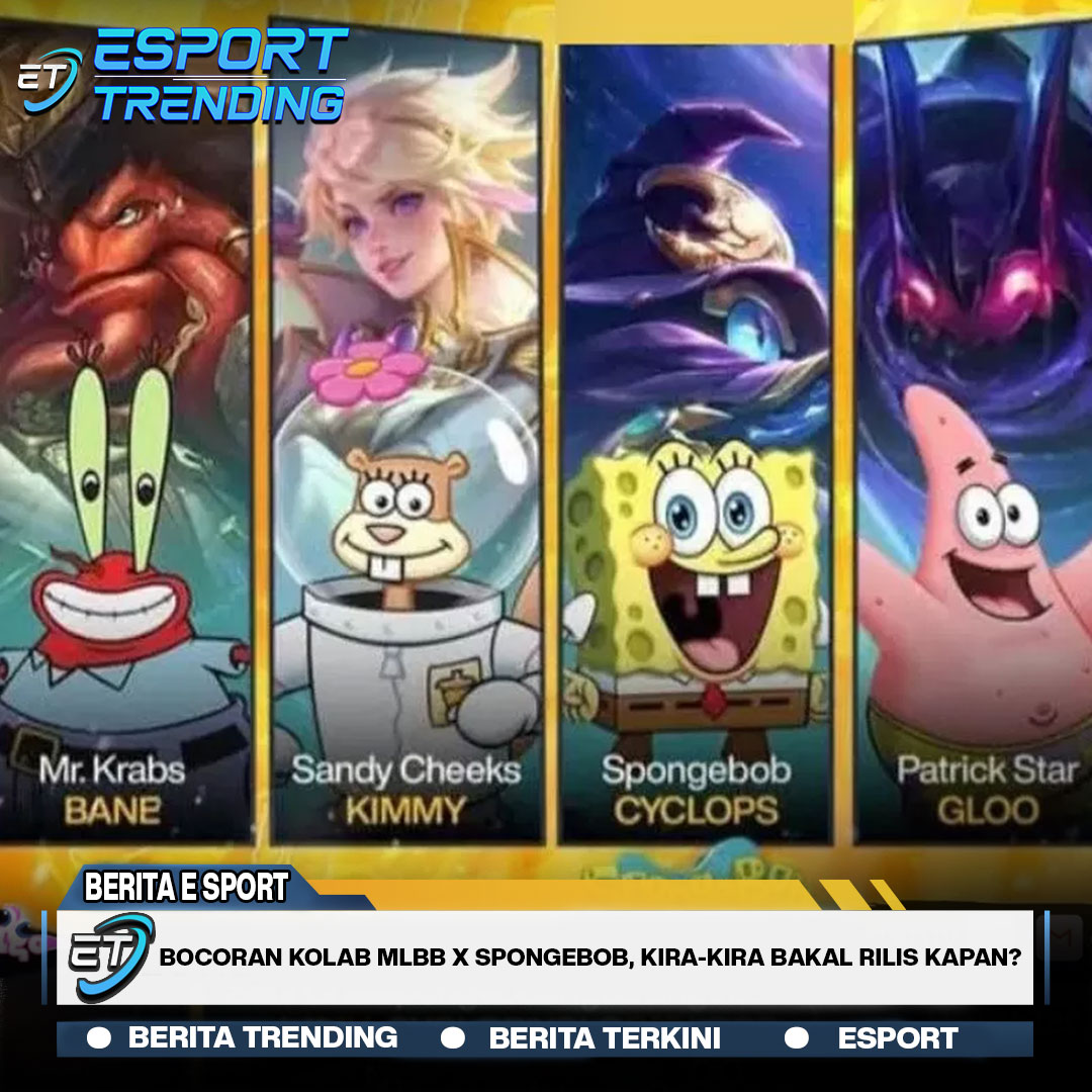 Bocoran Kolab MLBB x Spongebob, Kira-Kira Bakal Rilis Kapan?