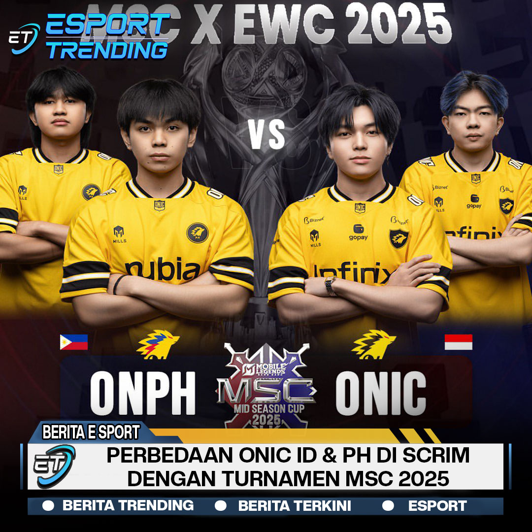 Perbedaan ONIC ID & PH di Scrim dengan Turnamen MSC 2025