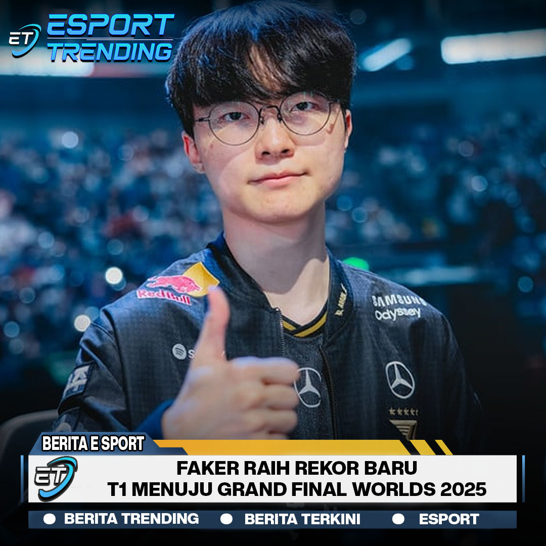 Faker Raih Rekor Baru, T1 Menuju Grand Final Worlds 2025